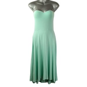 Victoria's Secret Madi Strapless High Low Bra Top Dress Push Up flared midi Victoria's Secret Madi Strapless High Low Bra Top Dress Push Up flared midi